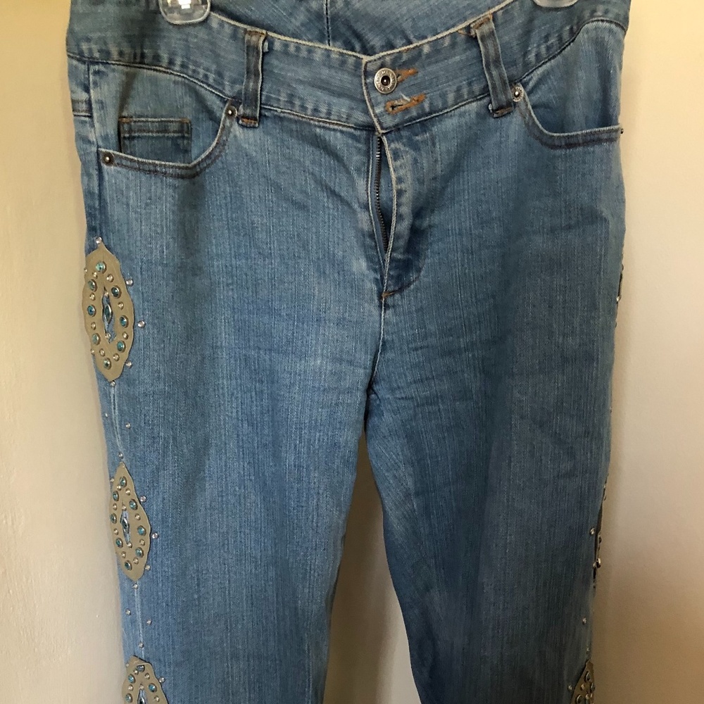Suzanne Somers collection denim with beadwork